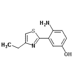 CAS#: 658076-59-6， 4-Amino-3-(4-ethyl-1,3-thiazol-2-yl)phenol