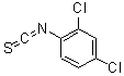 结构式 CAS# 6590-96-1, 2,4-二氯-1-异硫氰酸基-苯