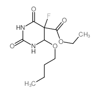 CAS#: 65906-75-4, Ethyl 4-butoxy-5-fluoro-2,6-dioxohexahydropyrimidine-5-carboxylate