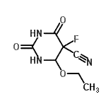 CAS#: 65906-82-3， 4-Ethoxy-5-fluoro-2,6-dioxohexahydro-5-pyrimidinecarbonitrile