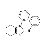 CAS#: 65913-06-6， N,3-diphenyl-4,5,6,7-tetrahydro-1,3-benzothiazol-2-imine