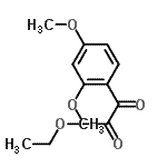 结构式 CAS# 6592-19-4, 乙基(2,4-二甲氧基苯基)(氧代)乙酸酯