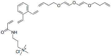 CAS 登录号：65997-24-2， N,N,N-三甲基-3-((1-氧代-2-丙烯基)氨基)-1-丙氯化铵与二苯乙烯和 1,1-(氧基二(2,1-乙二基氧基))二(乙烯)的聚合物