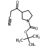 结构式 CAS# 660406-89-3, 2-甲基-2-丙基3-(氰基乙酰基)-1-吡咯烷羧酸酯
