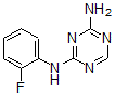 结构式 CAS# 66088-45-7, N2-(2-氟苯基)-1,3,5-三嗪-2,4-二胺
