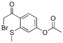 CAS 登录号：66264-75-3， 4-(2-溴乙酰基)-3-(甲硫基)苯基乙酸酯