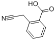 structure of CAS# 6627-91-4, 2-(Cyanomethyl)Benzoic Acid;Alpha-Cyano-O-Toluic Acid;Benzoic Acid, 2-(Cyanomethyl)-