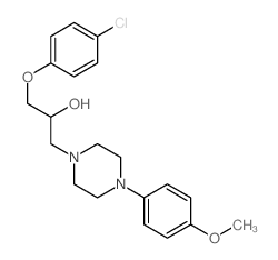 CAS#: 66307-62-8， alpha-[(4-Chlorophenoxy)Methyl]-4-(4-Methoxyphenyl)-1-Piperazineethanol
