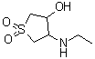 结构式 CAS# 66335-84-0, 4-(乙基氨基)四氢-3-噻吩醇 1,1-二氧化物