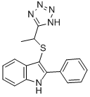 CAS#: 66355-08-6， 2-Phenyl-3-[1-(1H-Tetrazol-5-Yl)Ethylthio]-1H-Indole