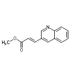 结构式 CAS# 66417-78-5, 甲基(2E)-3-(3-喹啉基)丙烯酸酯
