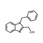 structure of CAS# 6646-70-4, (1-Benzyl-1H-Benzimidazol-2-Yl)Methanol;(1-benzyl-1H-1,3-benzodiazol-2-yl)methanol;(1-benzyl-1H-benzimidazol-2-yl)methanol;(1-benzyl-1H-benzo[d]imidazol-2-yl)methanol