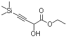 结构式 CAS# 66697-09-4, 2-羟基-4-(三甲基硅烷基)-3-丁炔酸乙酯