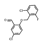 structure of CAS# 667436-65-9, 5-Chloro-2-[(2-chloro-6-fluorobenzyl)oxy]benzaldehyde;5-chloro-2-[(2-chloro-6-fluorobenzyl)oxy]benzaldehyde;5-Chloro-2-[(2-chloro-6-fluorobenzyl)oxy]-benzaldehyde;5-chloro-2-[(2-chloro-6-fluorophenyl)methoxy]benzaldehyde