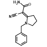 CAS 登录号：66751-29-9， (2E)-2-(1-苄基-2-吡咯烷基亚基)-2-氰基乙酰胺