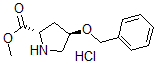 结构式 CAS# 66831-17-2, (4R)-4-(苯基甲氧基)-L-脯氨酸甲酯盐酸盐(1:1)