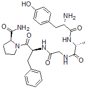 CAS#: 66864-07-1， Ala(2)-ProNH2(5)-Enkephalin