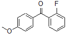 structure of CAS# 66938-29-2, (2-Fluorophenyl)(4-Methoxyphenyl)-Methanone;2-FLUORO-4'-METHOXYBENZOPHENONE