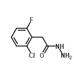 结构式 CAS# 669740-15-2, 2-(2-氯-6-氟苯基)乙酰肼
