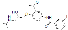 CAS#: 67014-20-4， 3-Iodobenzoylacebutolol