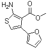 结构式 CAS# 670271-04-2, 2-氨基-4-(2-呋喃基)-3-噻吩羧酸甲酯