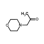 结构式 CAS# 6704-35-4, 1-(4-吗啉基)丙酮