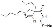 CAS#: 67050-54-8， 5-Butyl-5-(Pentylthiomethyl)-2-Sodiothio-4,6(1H,5H)-Pyrimidinedione
