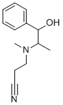 CAS 登录号：67055-59-8， 3-((1-羟基-1-苯基-2-丙基)甲基氨基)丙腈
