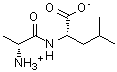 结构式 CAS# 67113-60-4, (2S)-2-{[(2R)-2-铵基丙酰]氨基}-4-甲基戊酸酯