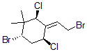 CAS 登录号:67237-02-9, (2S,3E,4S,6S)-6-溴-3-(2-溴亚乙基)-2,4-二氯-1,1-二甲基环己烷