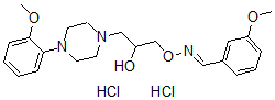 CAS#: 67254-80-2， 3-Methoxybenzaldehyde O-(2-Hydroxy-3-(4-(2-Methoxyphenyl)-1-Piperazinyl)Propyl)Oxime Dihydrochloride