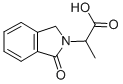 结构式 CAS# 67266-14-2, 2-(1-氧代-1,3-二氢-2H-异吲哚-2-基)丙酸