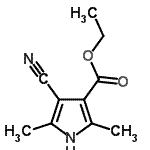 CAS#: 67271-63-0， Ethyl 4-cyano-2,5-dimethyl-1H-pyrrole-3-carboxylate
