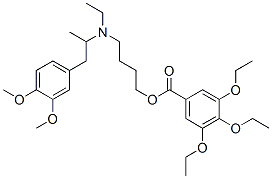 CAS#: 67293-17-8， 3,4,5-Triethoxybenzoic Acid 4-[Ethyl[2-(3,4-Dimethoxyphenyl)-1-Methylethyl]Amino]Butyl Ester