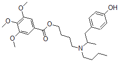 CAS#: 67293-59-8， 3,4,5-Trimethoxybenzoic Acid 4-[N-Butyl-N-(4-Hydroxy-alpha-Methylphenethyl)Amino]Butyl Ester