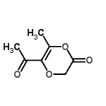 CAS#: 673502-33-5， 5-Acetyl-6-methyl-1,4-dioxin-2(3H)-one
