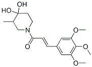 CAS#: 67361-16-4， 4,4-Dihydroxy-3-Methyl-1-[3-(3,4,5-Trimethoxyphenyl)Propenoyl]Piperidine