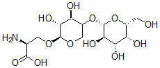 CAS#: 67412-79-7， O-beta-Galactopyranosyl-(1-4)-O-beta-Xylopyranosyl-(1-0)-Serine