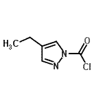 CAS#: 67514-65-2， 4-Ethyl-1H-pyrazole-1-carbonyl chloride