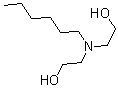 structure of CAS# 6752-33-6, 2,2'-(Hexylimino)Bis-Ethanol;2,2'-(N-Hexylamino)Diethanol;N-Hexyl-2,2'-Iminodiethanol;Nciopen2_001517