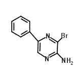 CAS#: 67602-05-5， 3-Bromo-5-phenyl-2-pyrazinamine