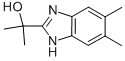 structure of CAS# 6761-75-7, 2-(5,6-Dimethyl-1H-Benzoimidazol-2-Yl)-Propan-2-Ol;Nsc66177;St5443231