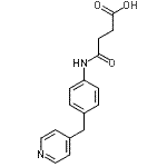 CAS#: 676599-90-9， 4-Oxo-4-{[4-(4-pyridinylmethyl)phenyl]amino}butanoic acid