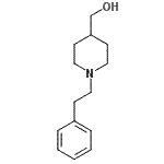 结构式 CAS# 67686-02-6, [1-(2-苯基乙基)-4-哌啶基]甲醇