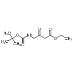 structure of CAS# 67706-68-7, Ethyl 4-({[(2-methyl-2-propanyl)oxy]carbonyl}amino)-3-oxobutanoate;ethyl 4-[(tert-butoxycarbonyl)amino]-3-oxobutanoate
