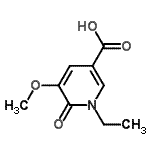 CAS#: 677763-01-8， 1-Ethyl-5-methoxy-6-oxo-1,6-dihydro-3-pyridinecarboxylic acid