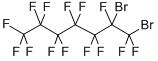 structure of CAS# 678-32-0, 1,2-Dibromoperfluoroheptane;1,2-DIBROMOPERFLUOROHEPTANE