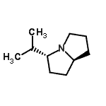 CAS#: 67828-96-0， (3R,7aS)-3-Isopropylhexahydro-1H-pyrrolizine