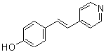 结构式 CAS# 67882-97-7, 4-[(E)-2-(4-吡啶基)乙烯基]苯酚