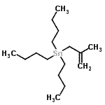 structure of CAS# 67883-62-9, Tributyl(2-methyl-2-propen-1-yl)stannane;Methallyltri-n-butylstannane;METHALLYLTRI-N-BUTYLTIN;Tri-n-butyl(2-methyl-2-propenyl)stannane